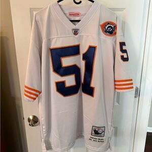 Chicago Bears Butkus 51 White NFL Jersey